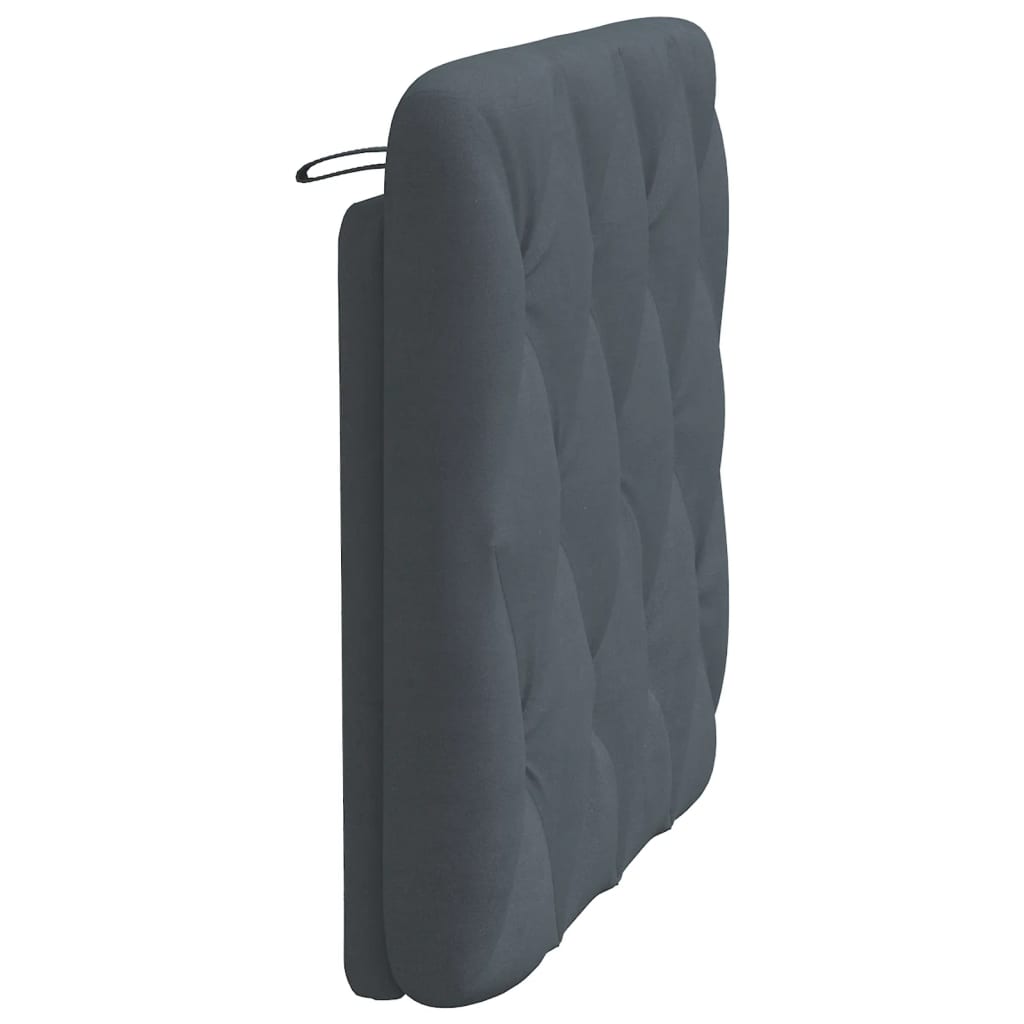 gavlpude 90 cm velour mørkegrå