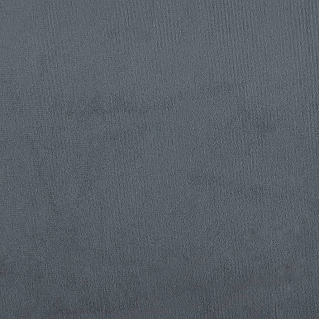 gavlpude 90 cm velour mørkegrå