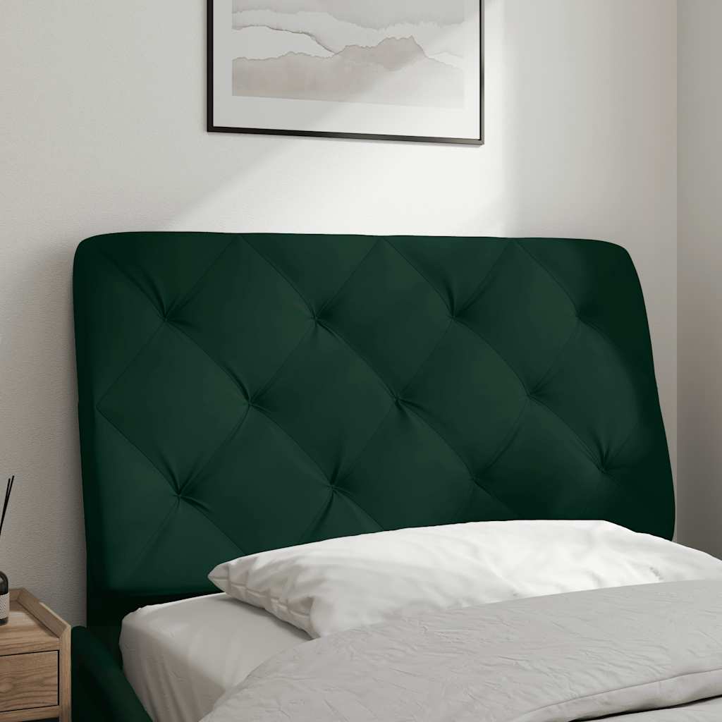 gavlpude 90 cm velour mørkegrøn