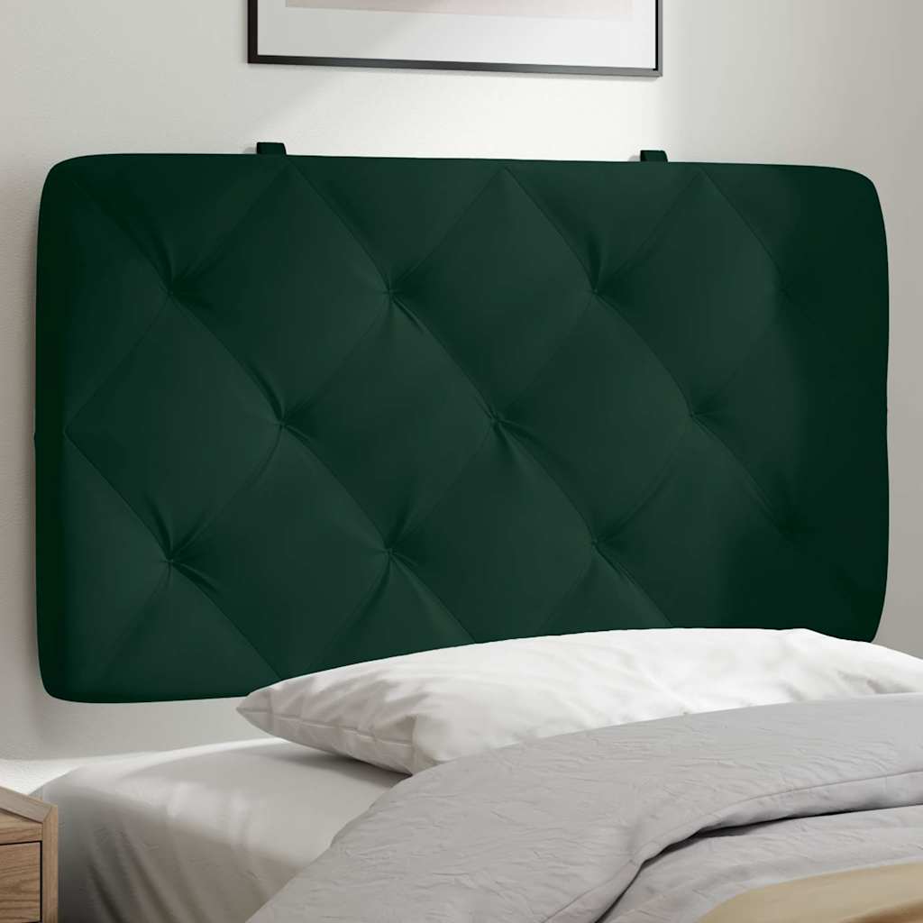 gavlpude 90 cm velour mørkegrøn