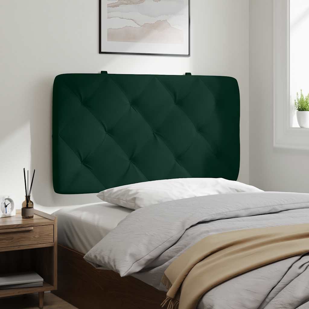 gavlpude 90 cm velour mørkegrøn