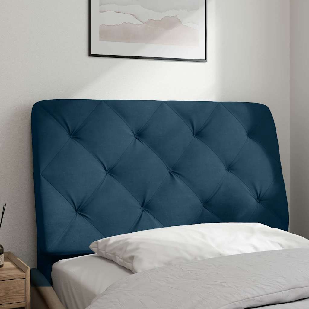 gavlpude 90 cm velour blå