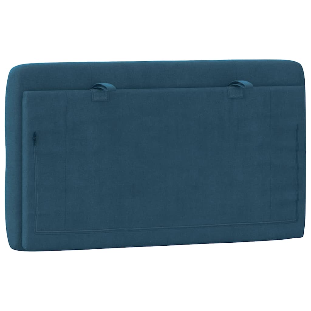 gavlpude 90 cm velour blå