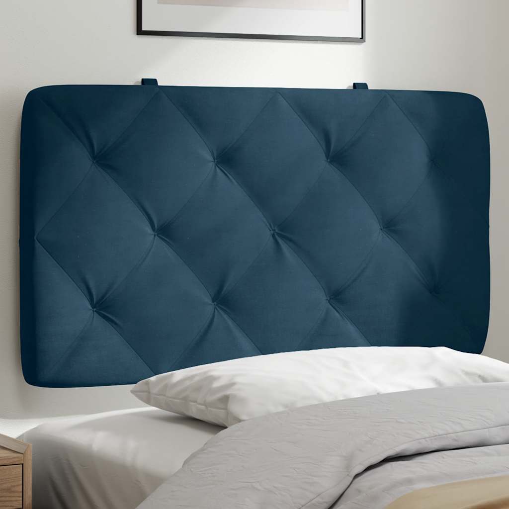 gavlpude 90 cm velour blå