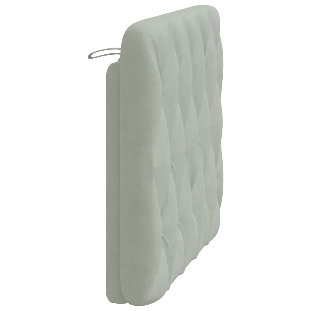 gavlpude 100 cm velour lysegrå