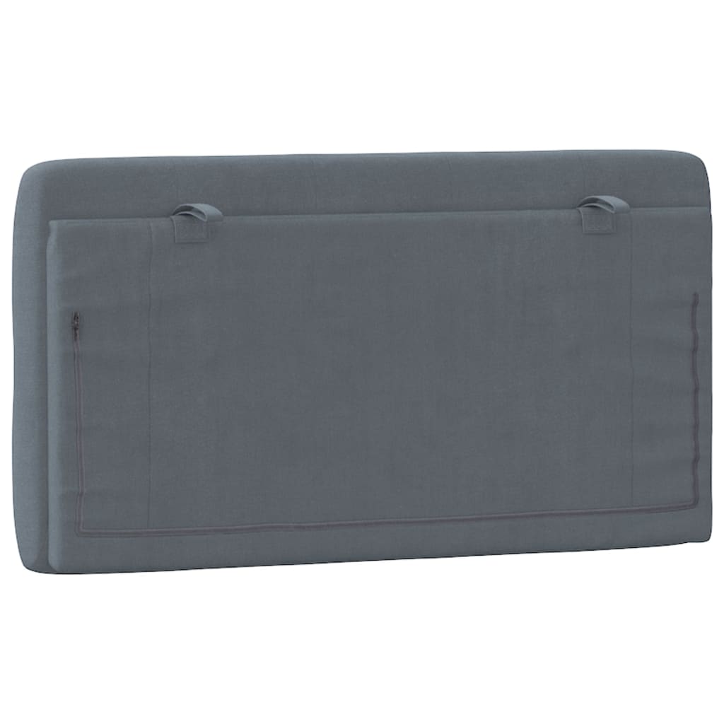 gavlpude 100 cm velour mørkegrå