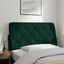gavlpude 100 cm velour mørkegrøn