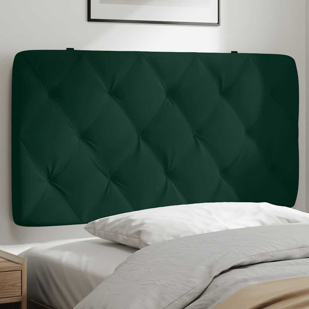 gavlpude 100 cm velour mørkegrøn
