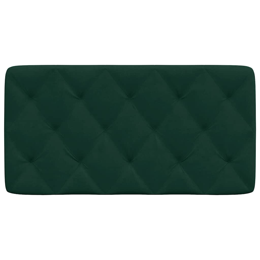 gavlpude 100 cm velour mørkegrøn