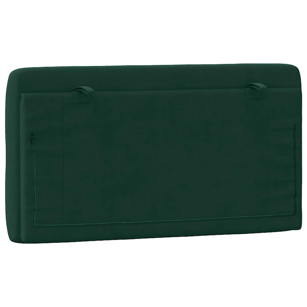 gavlpude 100 cm velour mørkegrøn