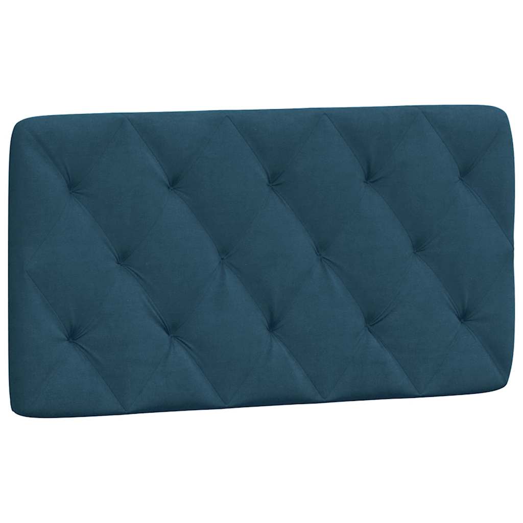 gavlpude 100 cm velour blå