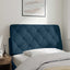 gavlpude 100 cm velour blå