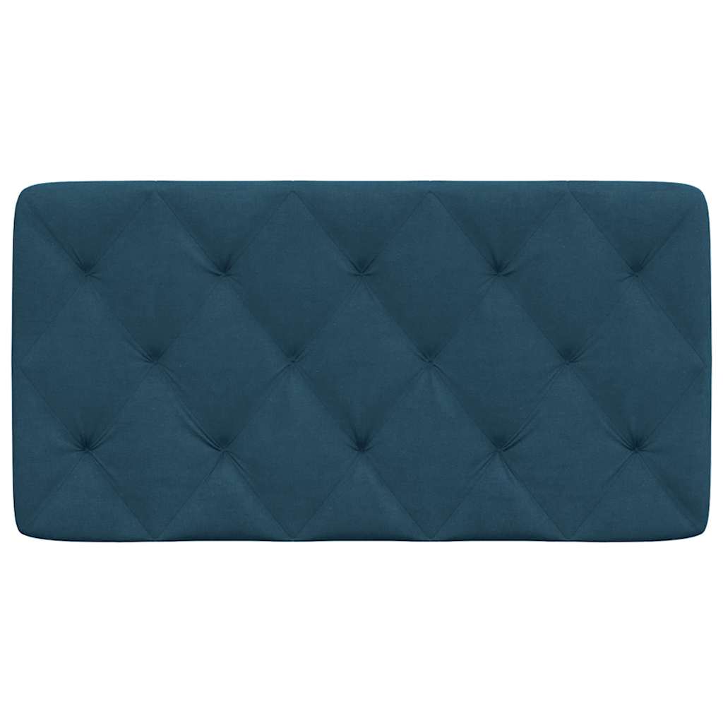 gavlpude 100 cm velour blå