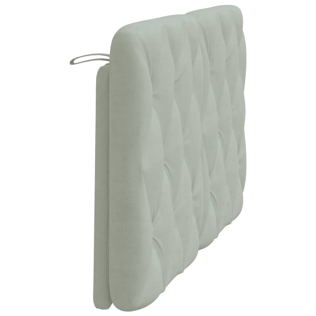 gavlpude 120 cm velour lysegrå