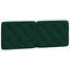 gavlpude 120 cm velour mørkegrøn