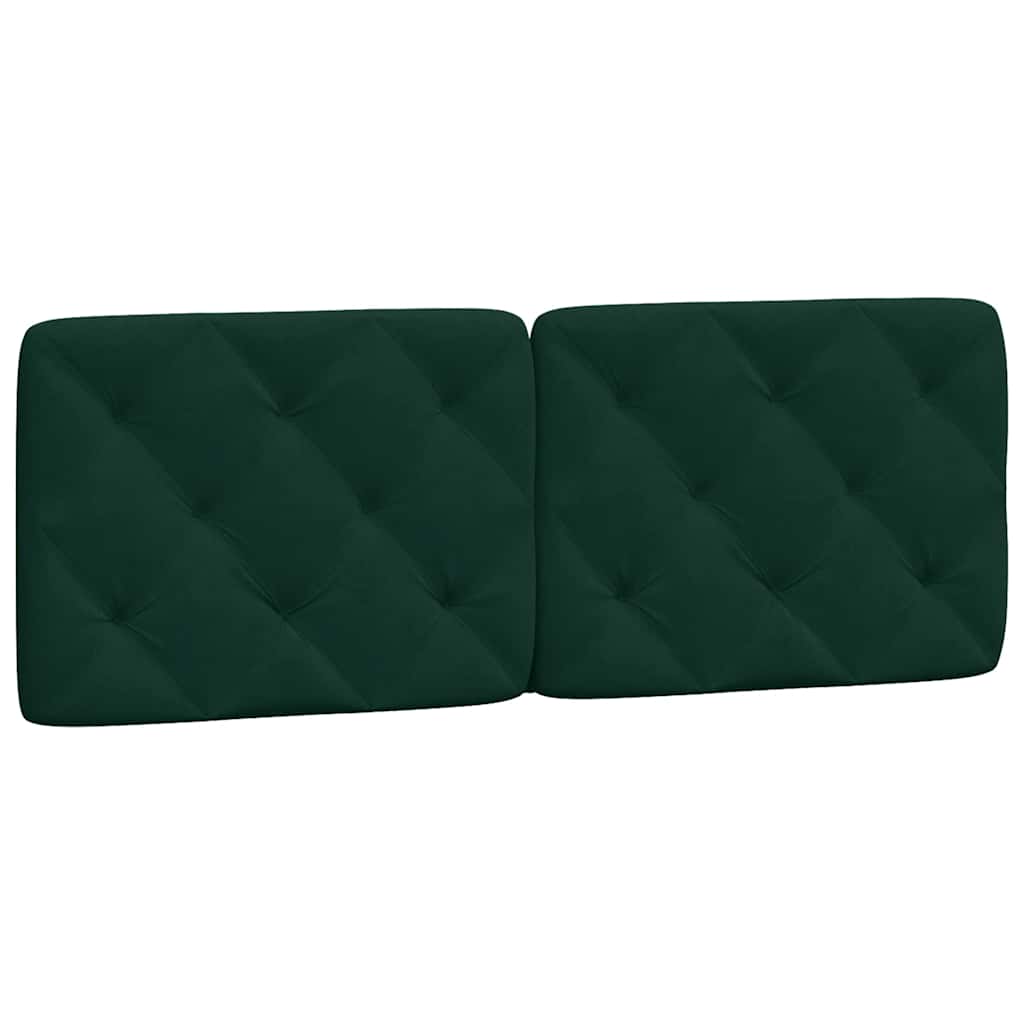 gavlpude 120 cm velour mørkegrøn