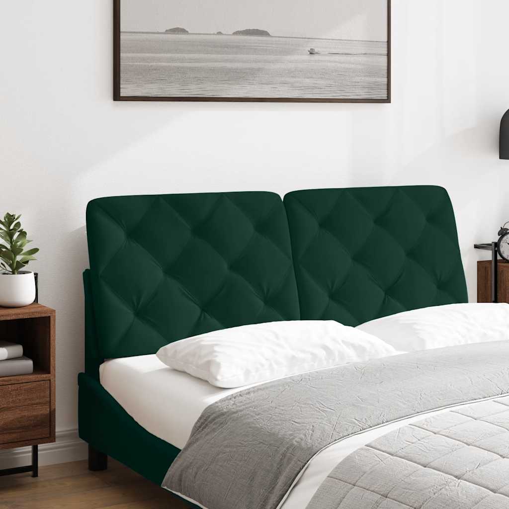 gavlpude 120 cm velour mørkegrøn
