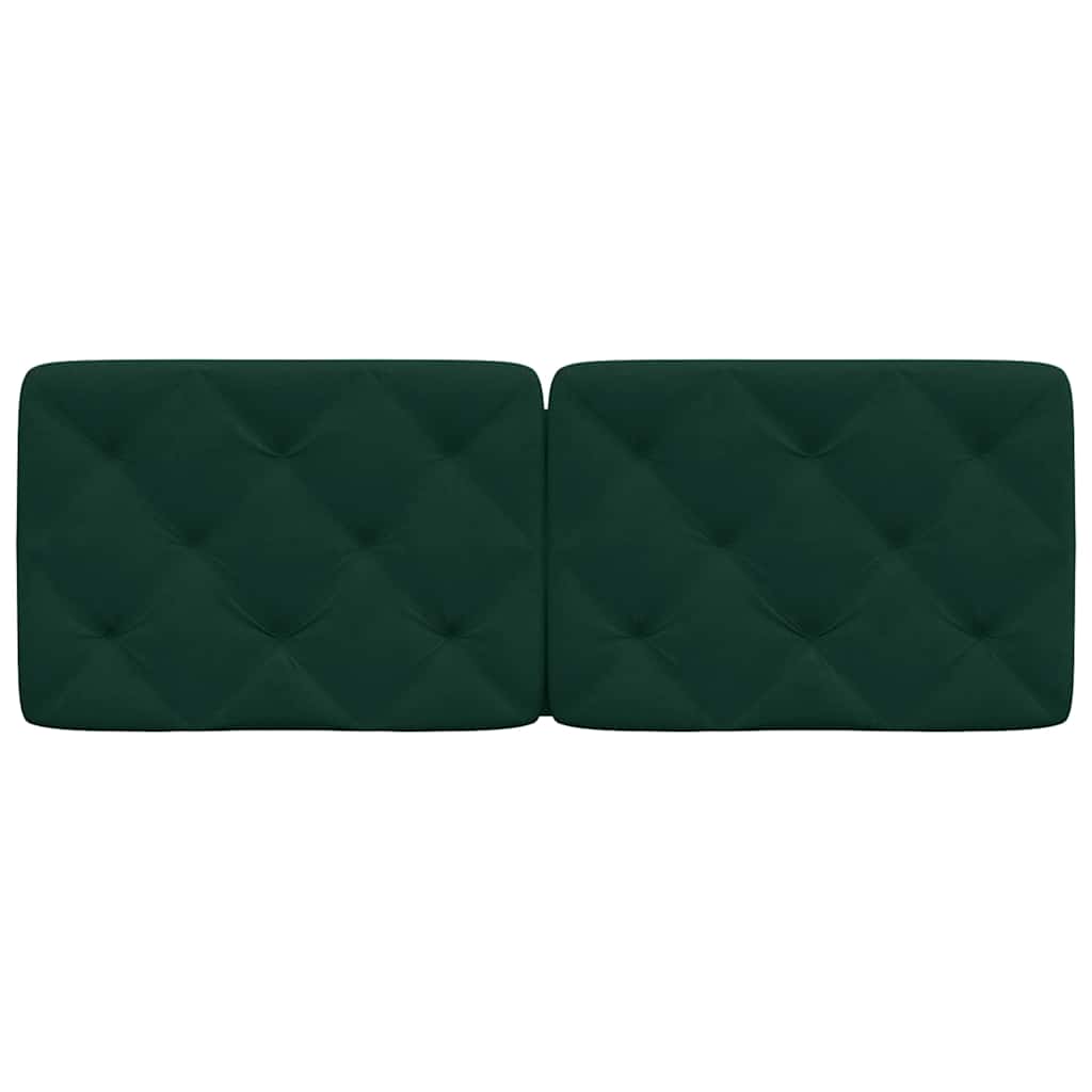 gavlpude 120 cm velour mørkegrøn