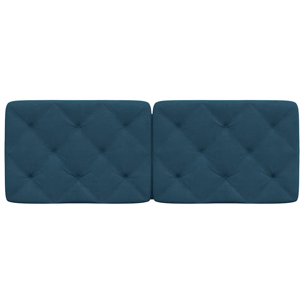 gavlpude 120 cm velour blå