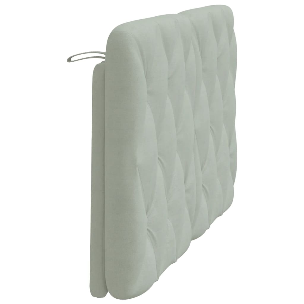 gavlpude 140 cm velour lysegrå