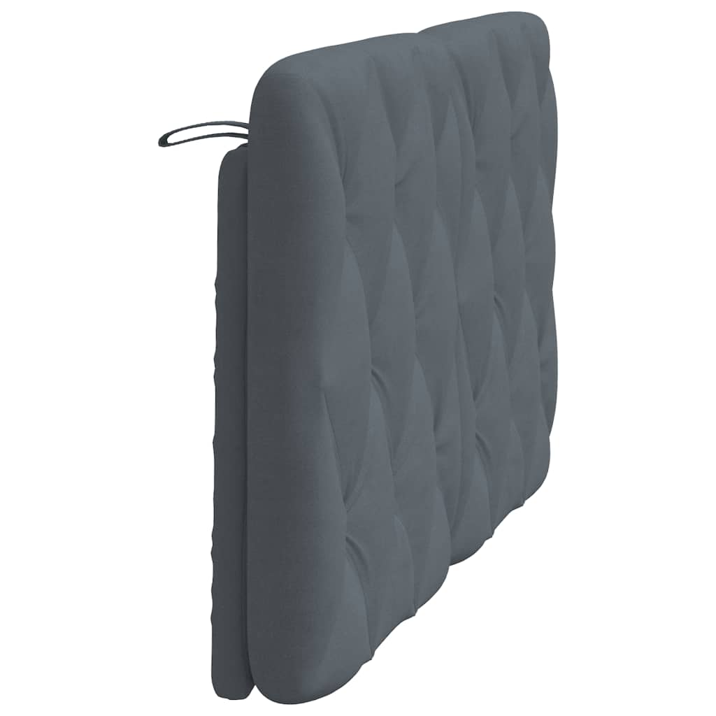 gavlpude 140 cm velour mørkegrå