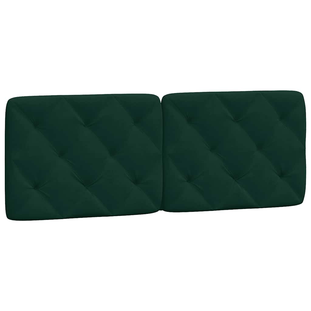 gavlpude 140 cm velour mørkegrøn