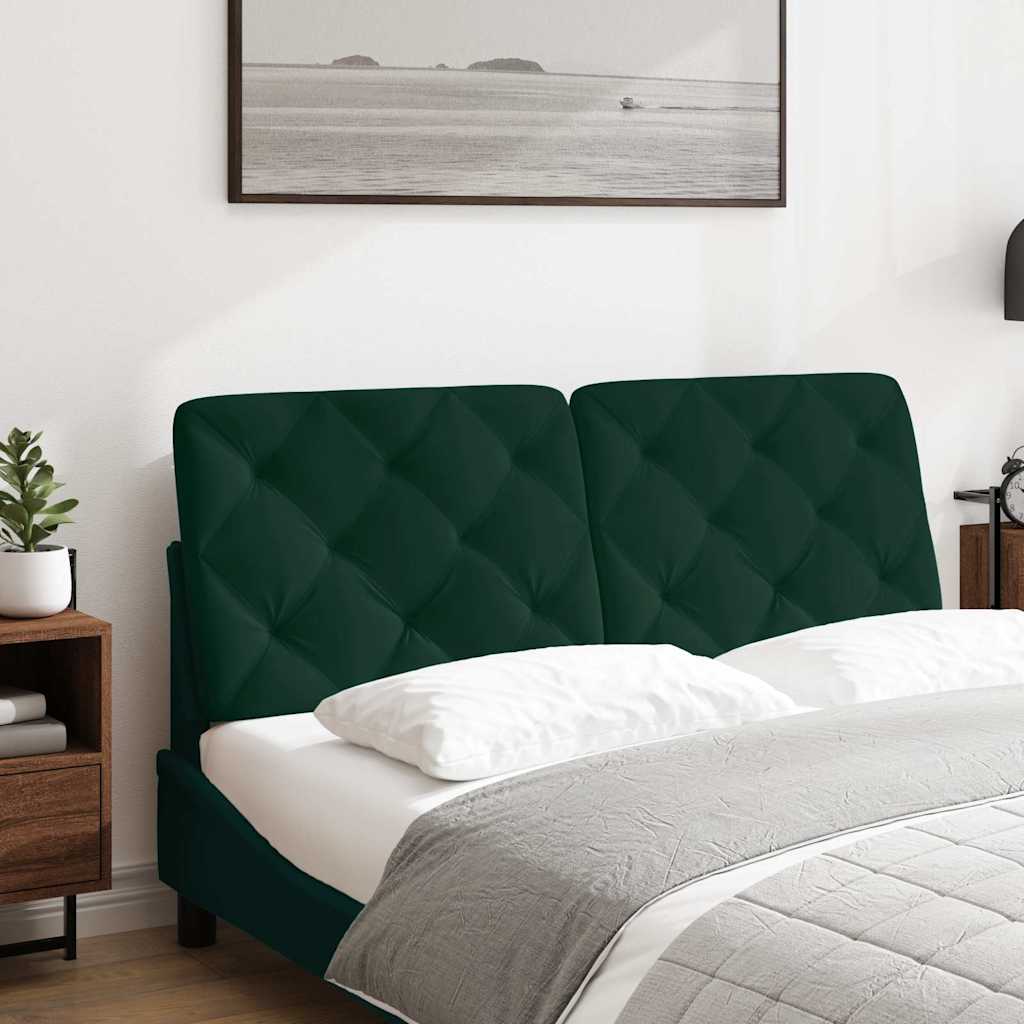 gavlpude 140 cm velour mørkegrøn