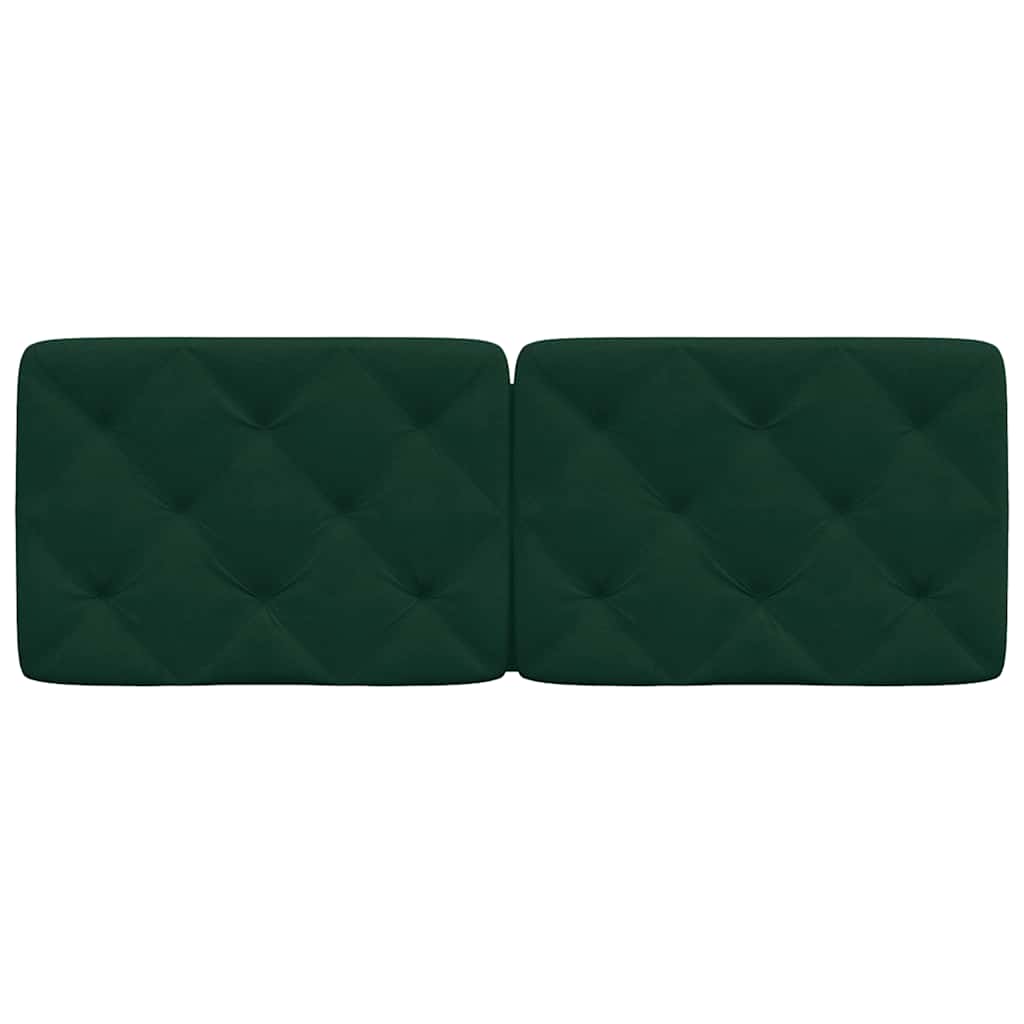 gavlpude 140 cm velour mørkegrøn