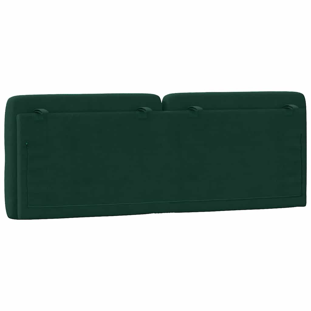 gavlpude 140 cm velour mørkegrøn