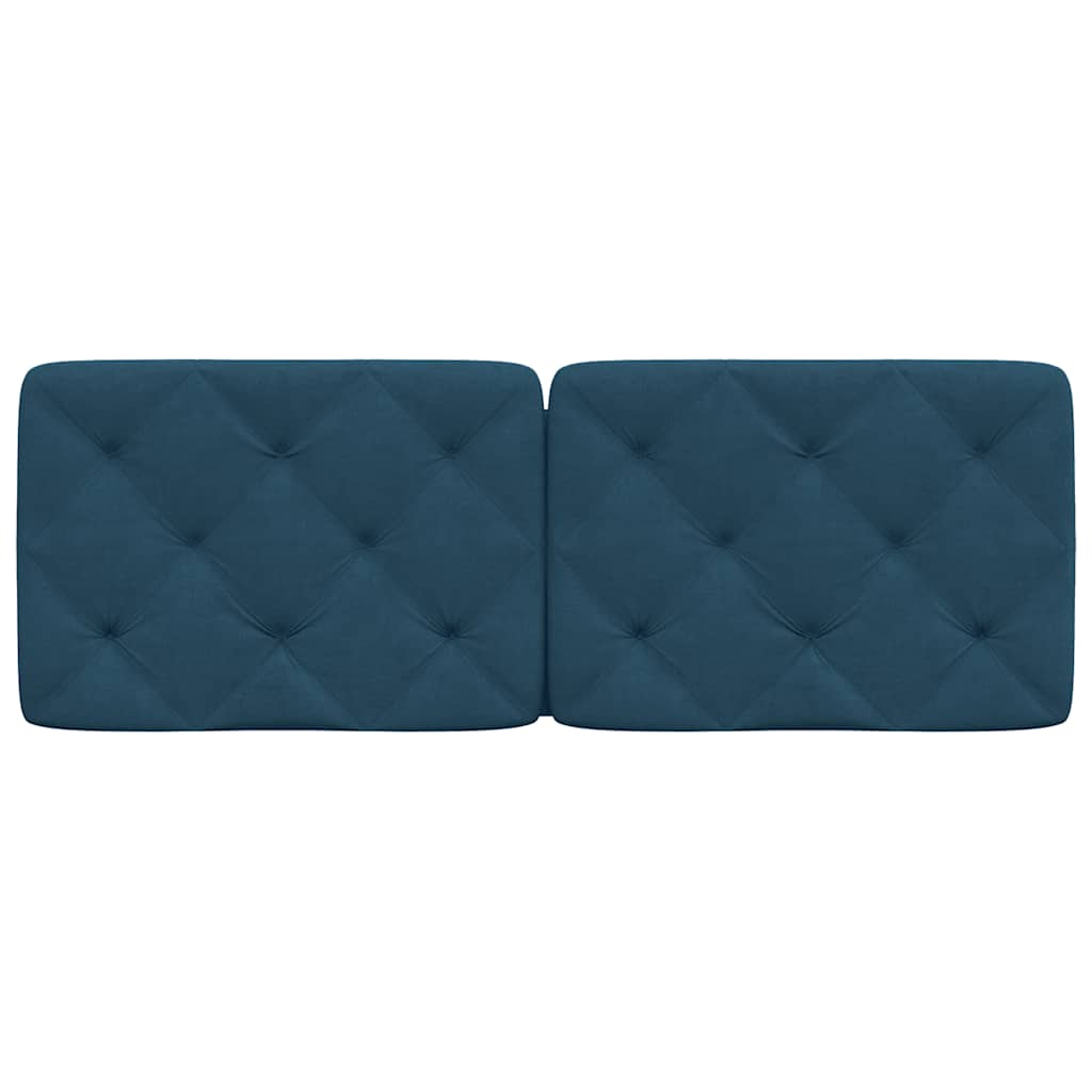 gavlpude 140 cm velour blå