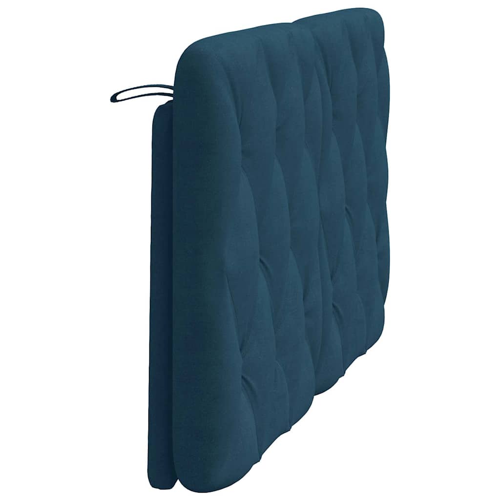 gavlpude 140 cm velour blå