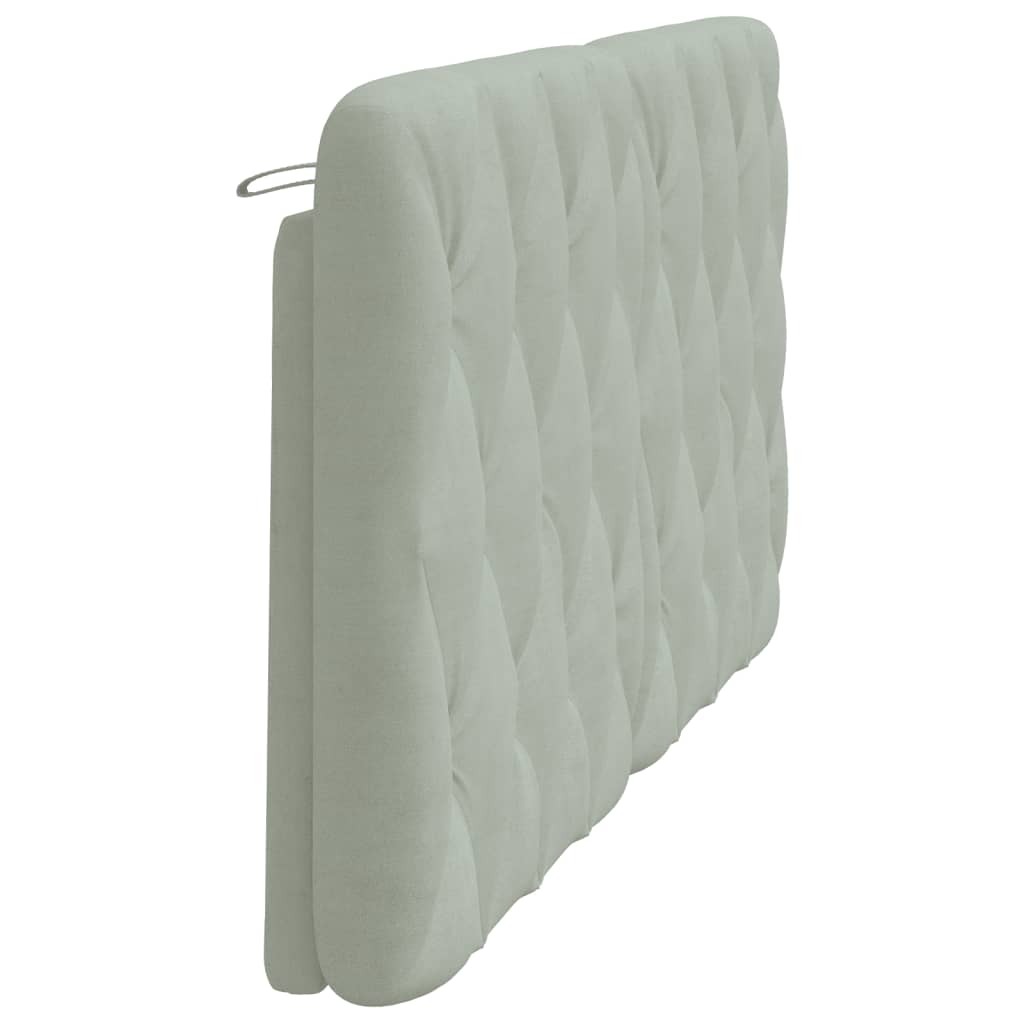 gavlpude 160 cm velour lysegrå