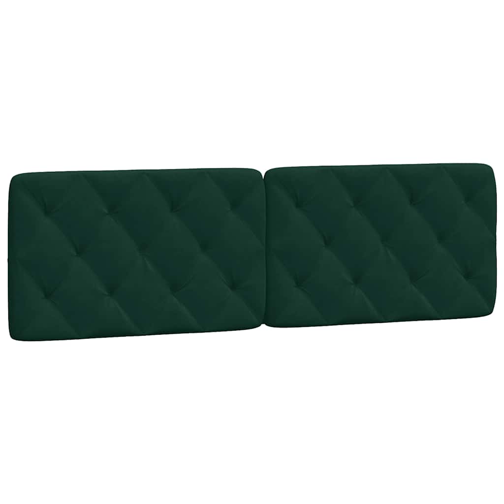 gavlpude 160 cm velour mørkegrøn