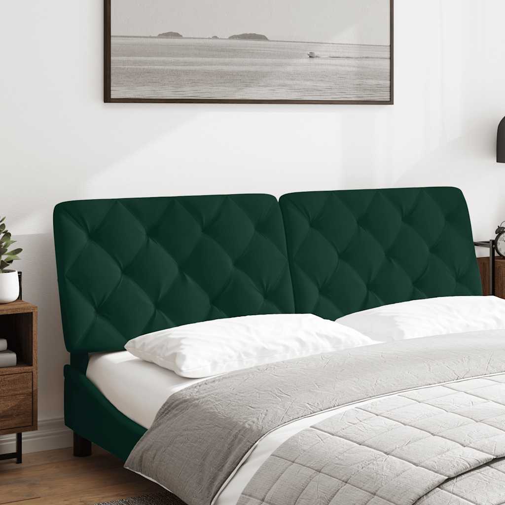 gavlpude 160 cm velour mørkegrøn