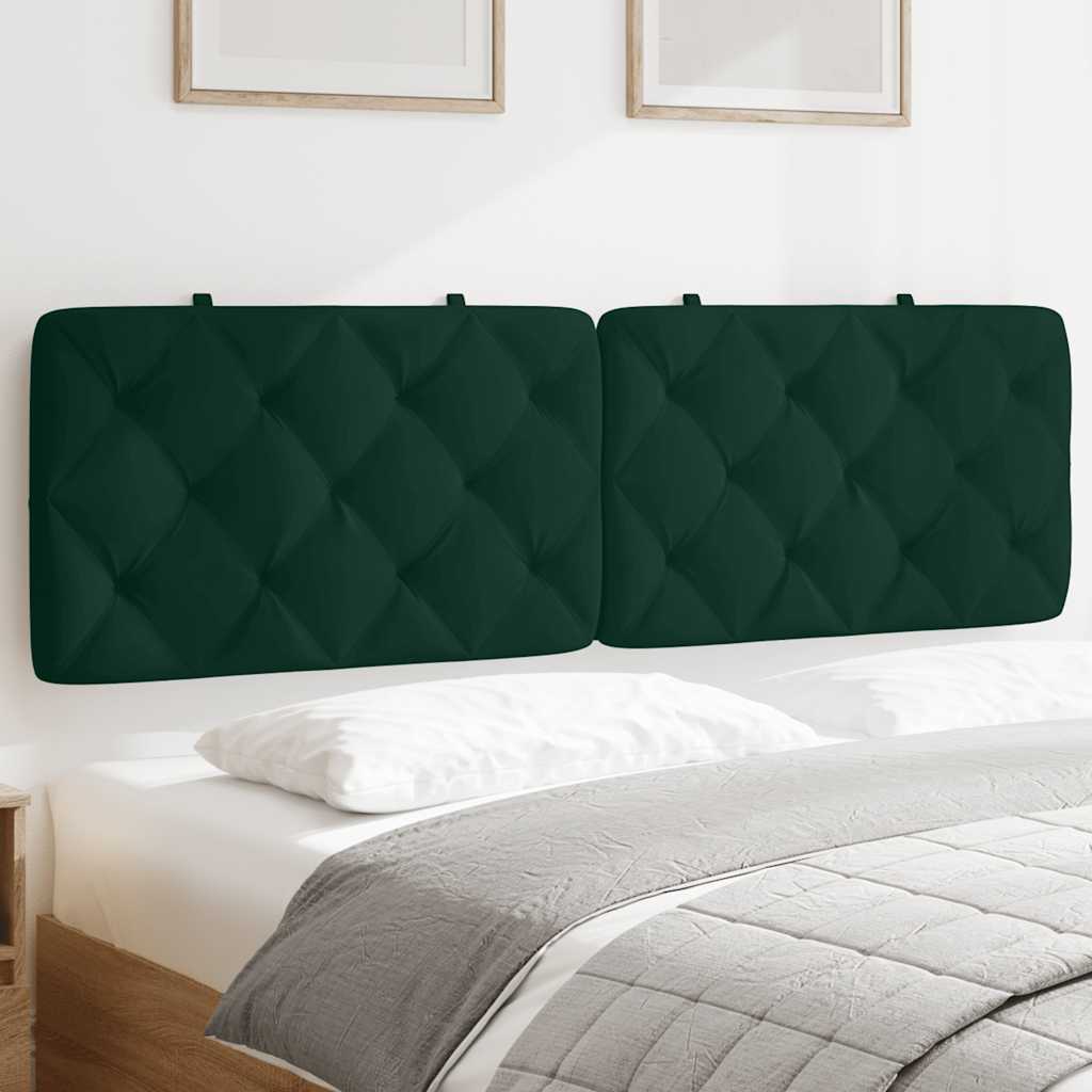 gavlpude 160 cm velour mørkegrøn