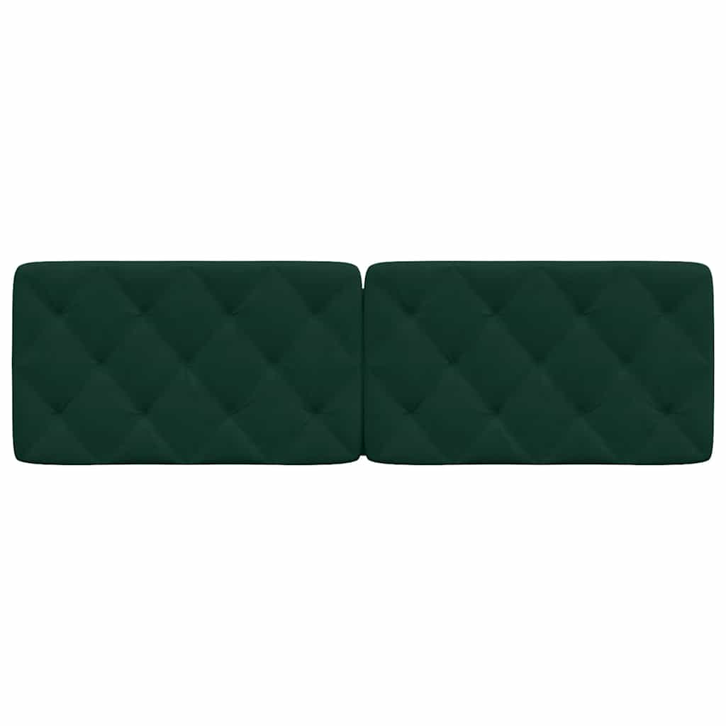gavlpude 160 cm velour mørkegrøn
