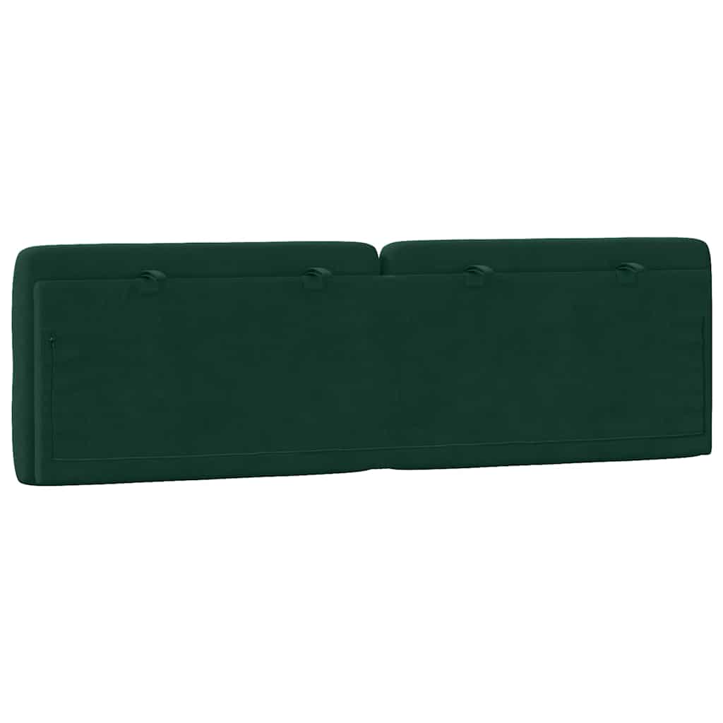 gavlpude 160 cm velour mørkegrøn