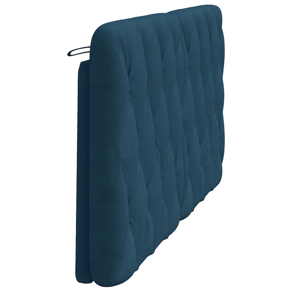 gavlpude 160 cm velour blå