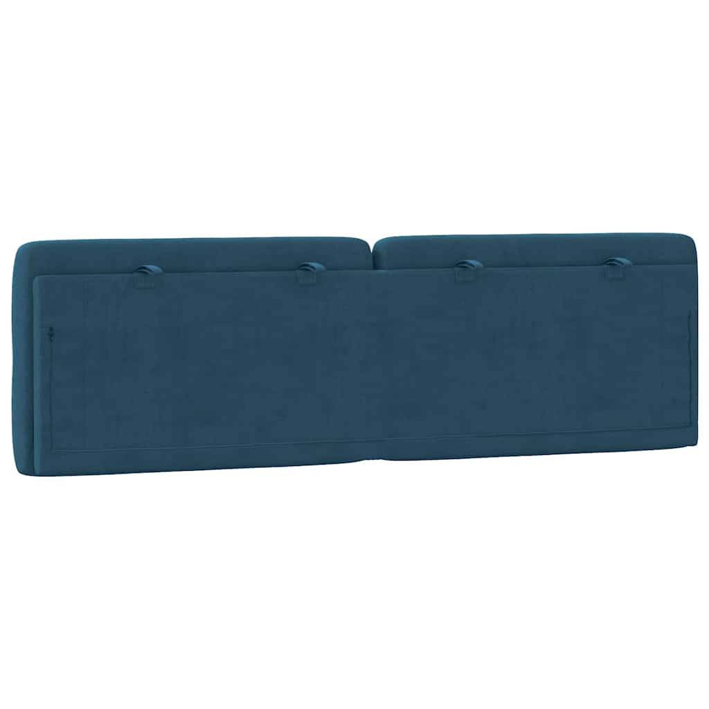 gavlpude 160 cm velour blå