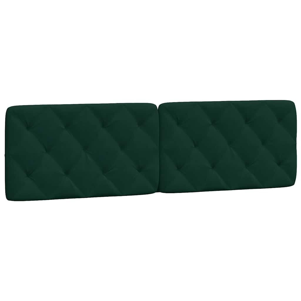 gavlpude 180 cm velour mørkegrøn