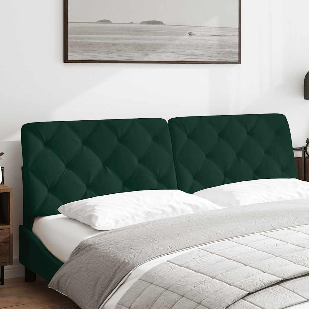 gavlpude 180 cm velour mørkegrøn