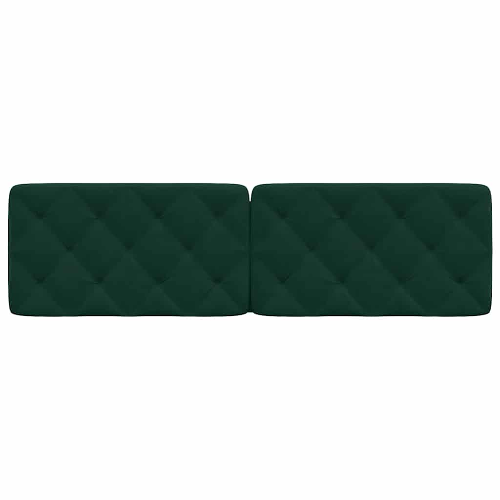 gavlpude 180 cm velour mørkegrøn