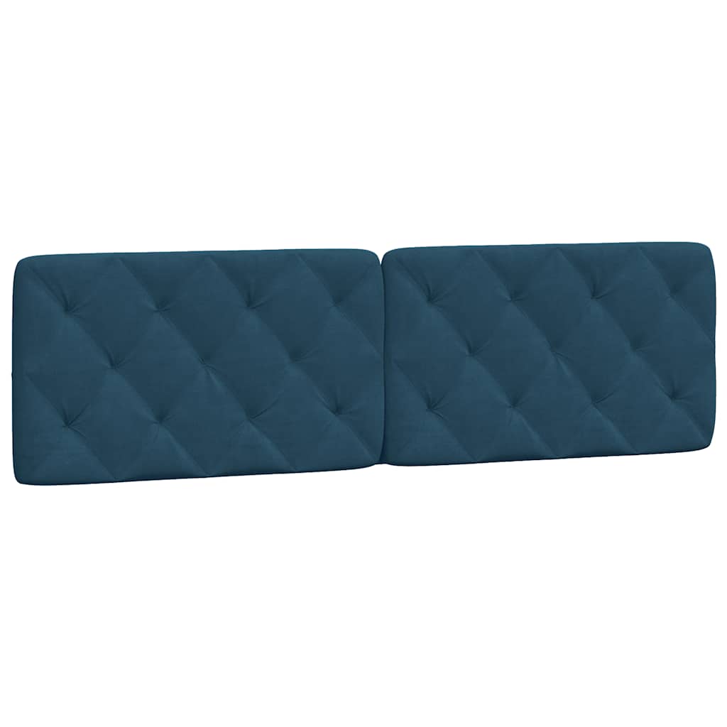 gavlpude 180 cm velour blå