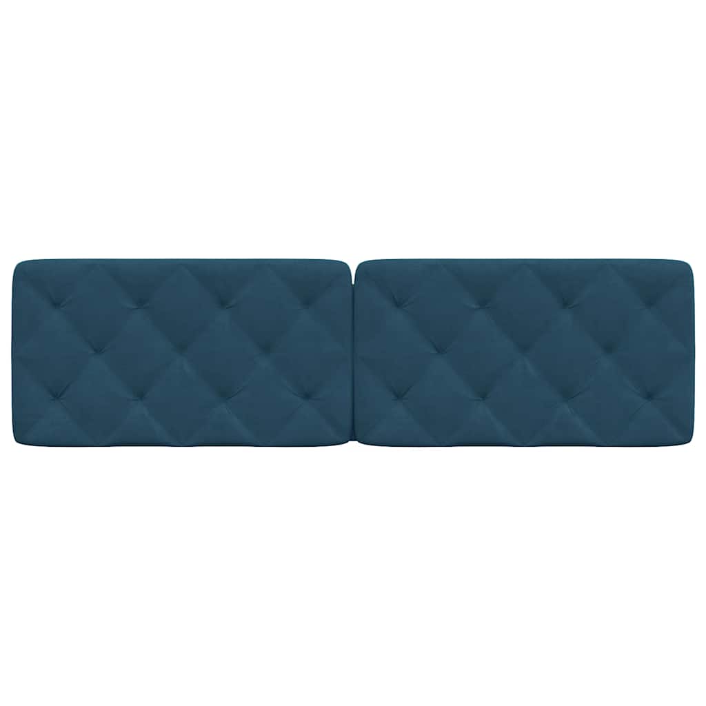 gavlpude 180 cm velour blå