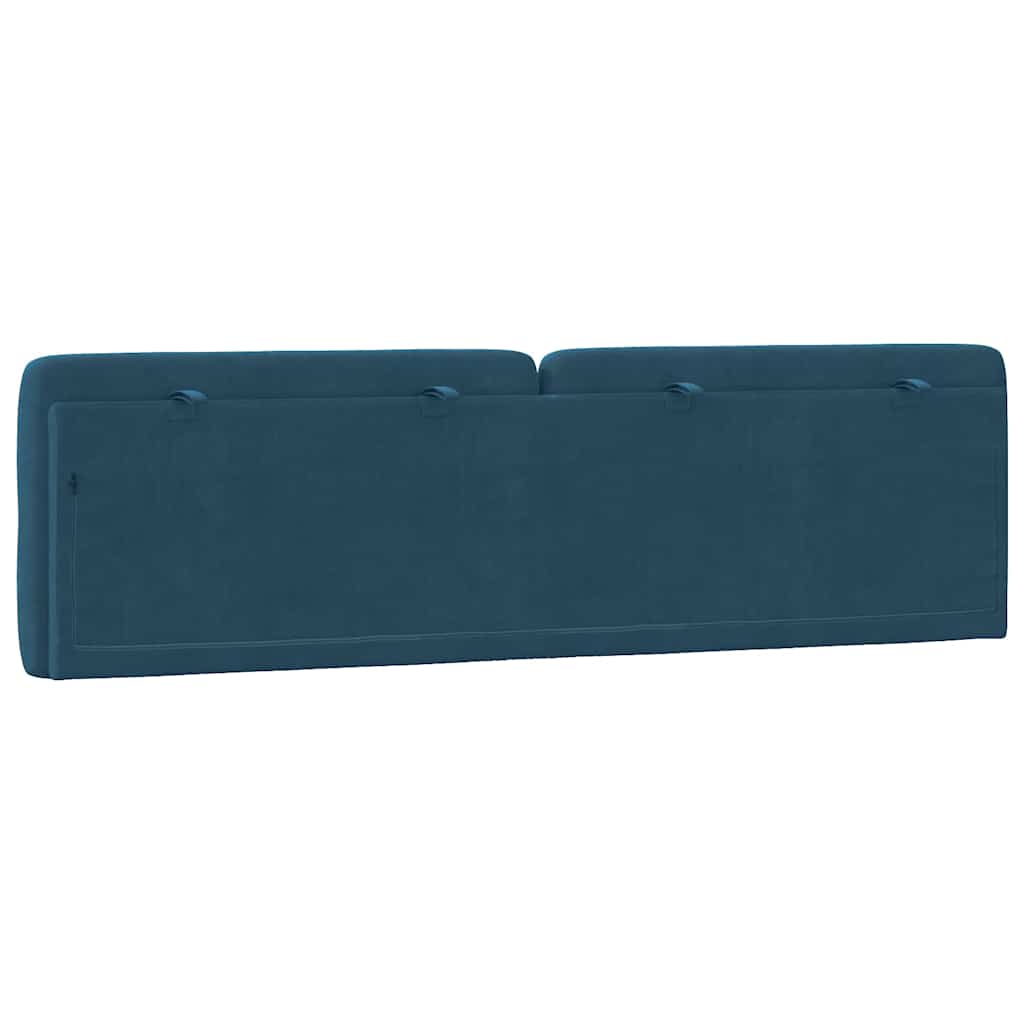 gavlpude 180 cm velour blå