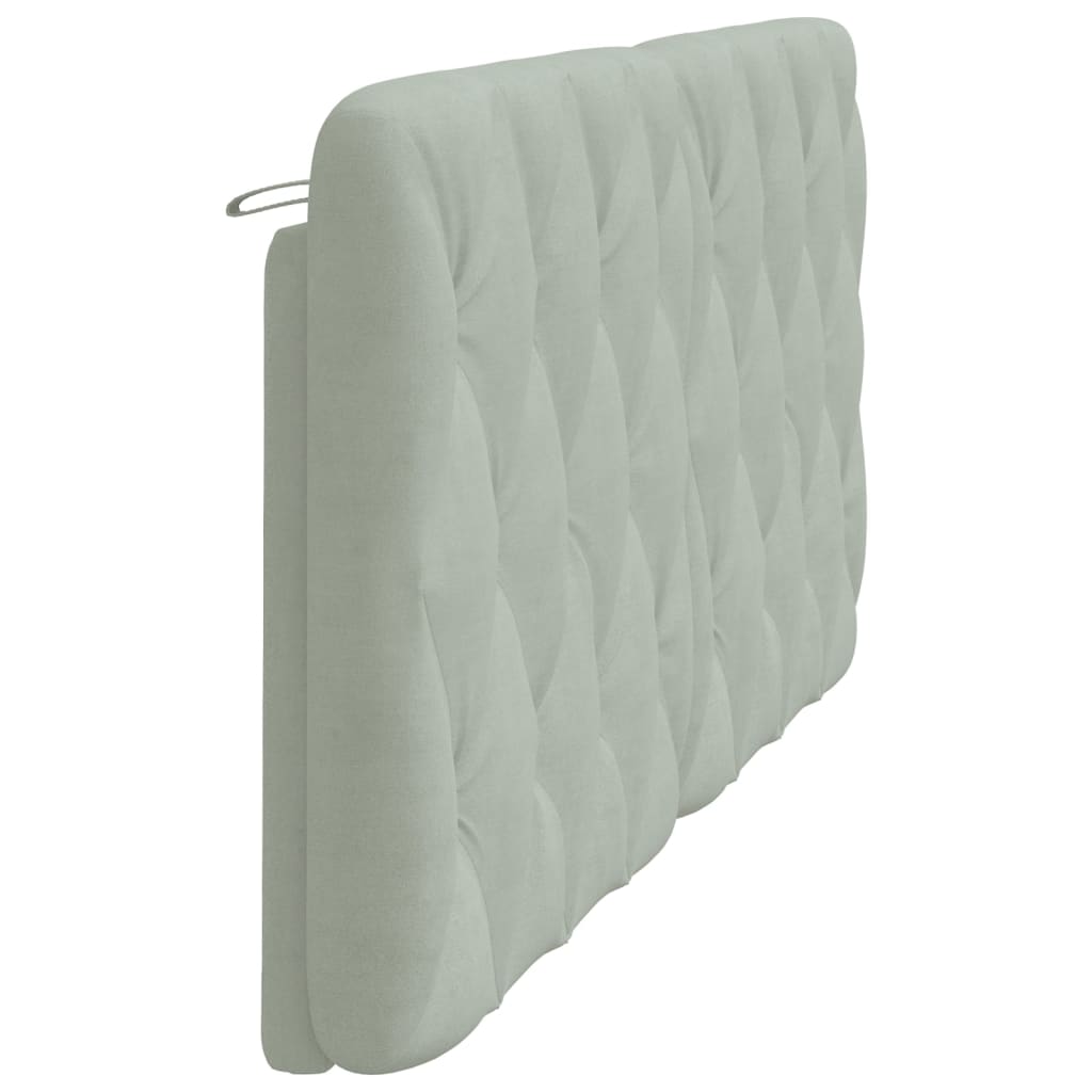gavlpude 183 cm velour lysegrå