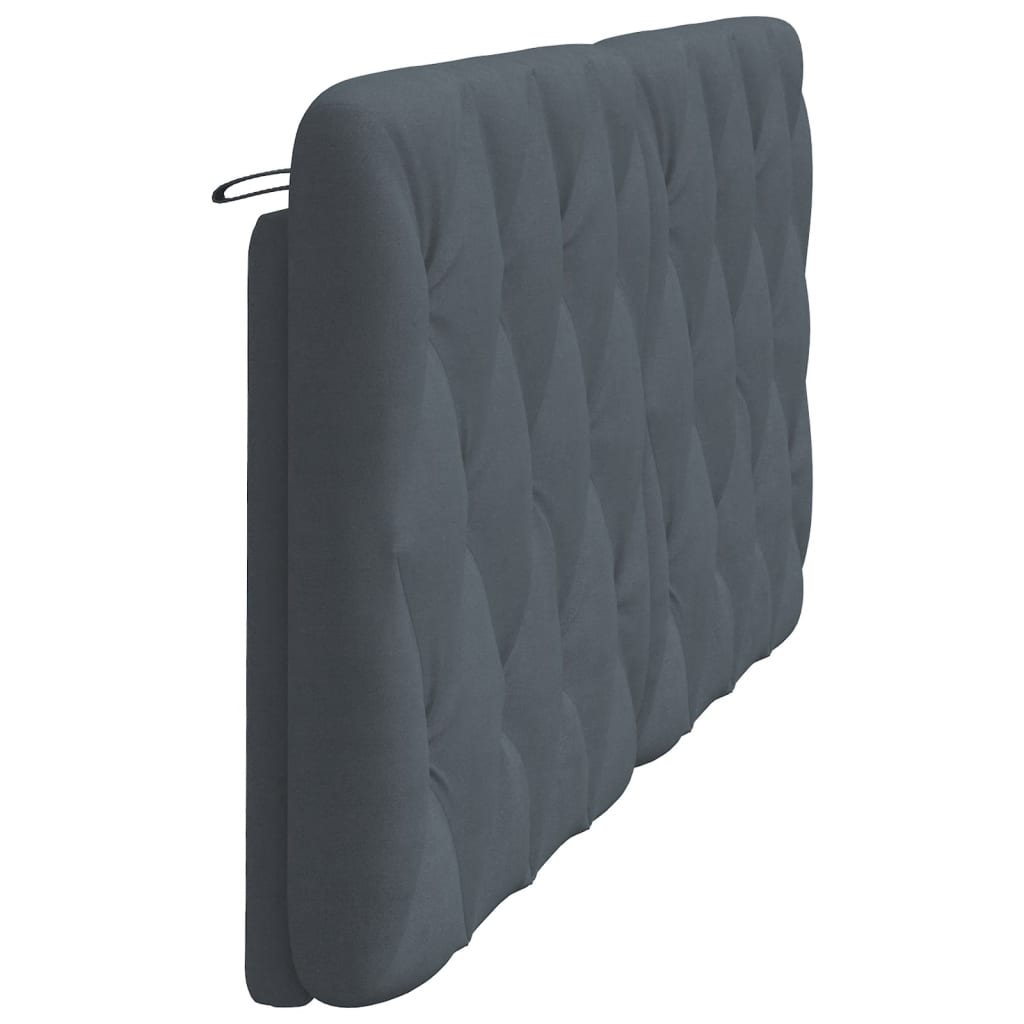 gavlpude 183 cm velour mørkegrå