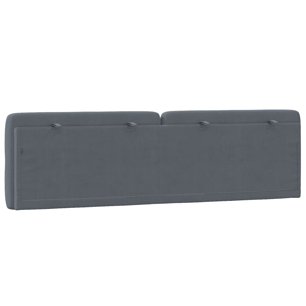 gavlpude 183 cm velour mørkegrå