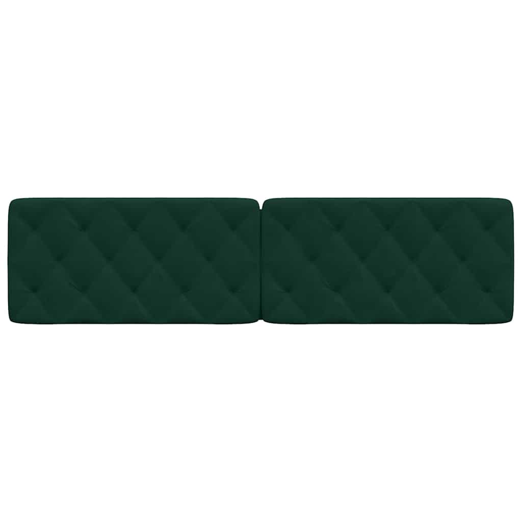 gavlpude 200 cm velour mørkegrøn