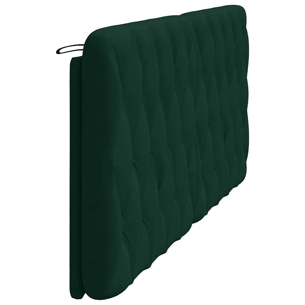 gavlpude 200 cm velour mørkegrøn